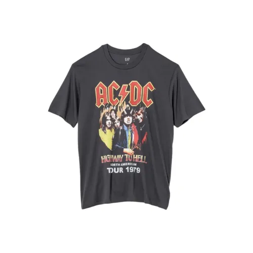 GAP ACDC Co Branded Payment Черный Унисекс Футболка