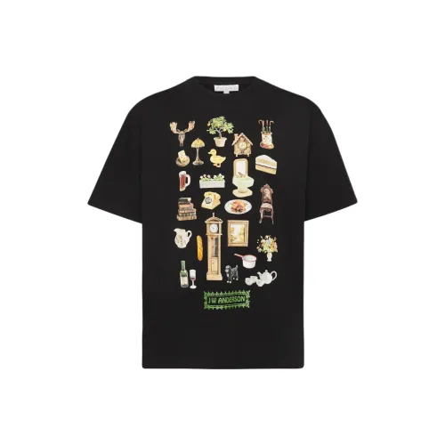 JW Anderson Мужские черные T-рубашки