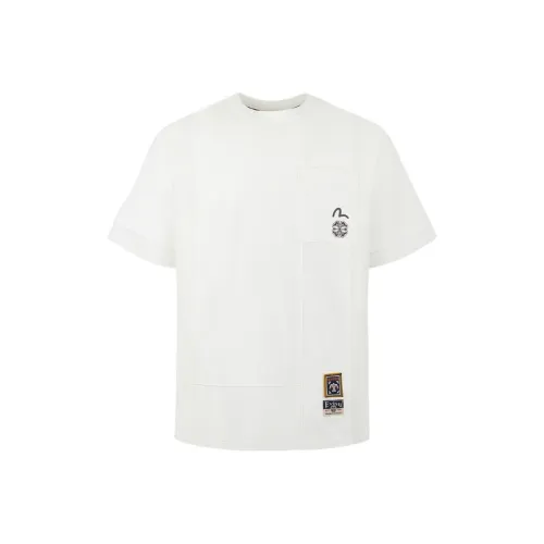 EVISU Белая Мужская T-Рубашка