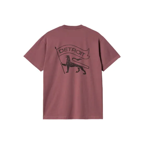 Carhartt WIP T-Shirt Унисекс Серый Фиолетовый Красный