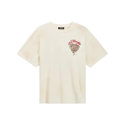Ed Hardy Айвори Белый Мужская T-Рубашка