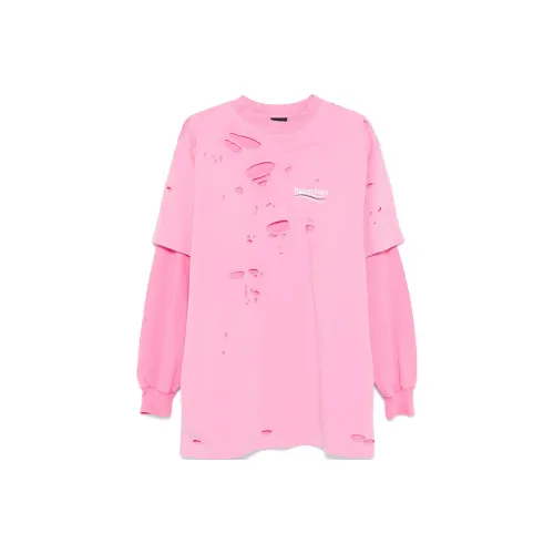 Balenciaga SS25 T-Shirt Loose Fit Unisex Pink