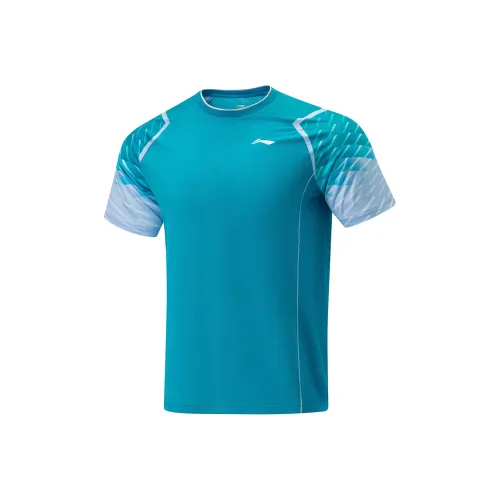 LINING Table Tennis Series T Рубашка Унисекс Синий