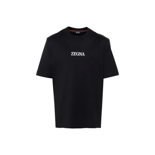 Ermenegildo Zegna Мужские T-рубашки Navy Blue