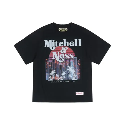 MITCHELL NESS T-Shirt Мужской Черный