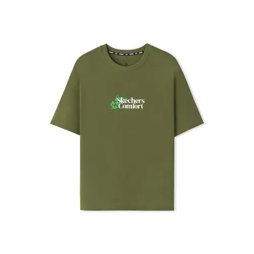 Skechers T-Shirt Унисекс Martini Оливково-зеленый