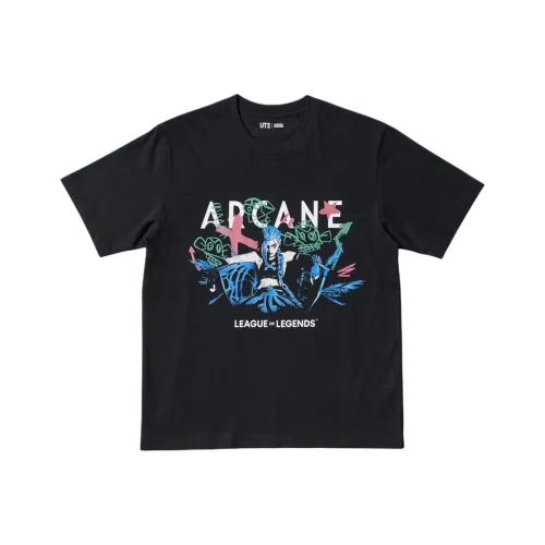 UNIQLO League of Legends Collaboration Черная Унисекс Футболка