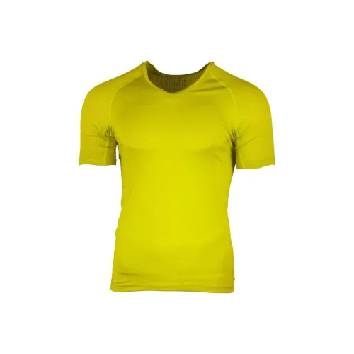 nike Pro Thermoactive Hypercool T Рубашка Мужская Желтая