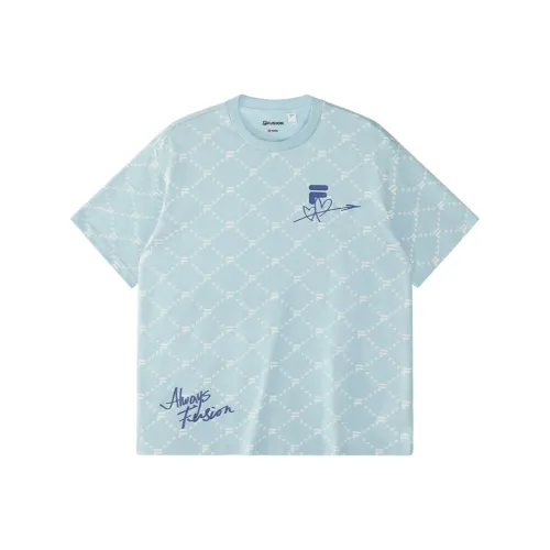 FILA FUSION FOB T-Shirt Унисекс Cyan Light Blue