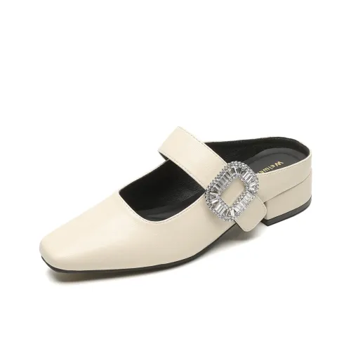 QITUMAUL Резиновая подошва устойчивая к истиранию домашние тапочки женские