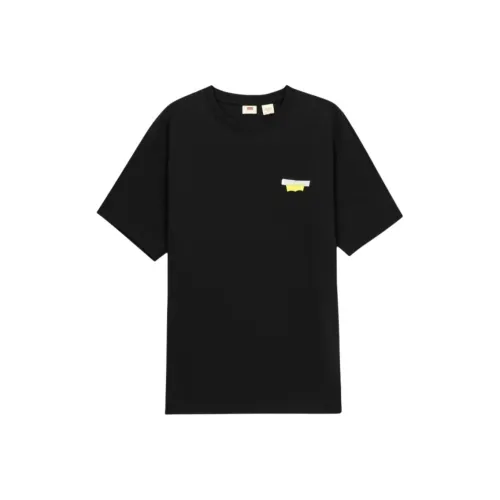 Levis Мужские Черные T-Рубашки