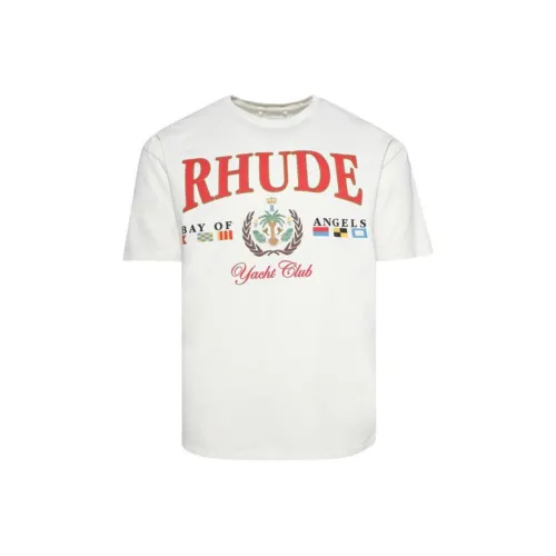 RHUDE Белая Мужская T-Рубашка