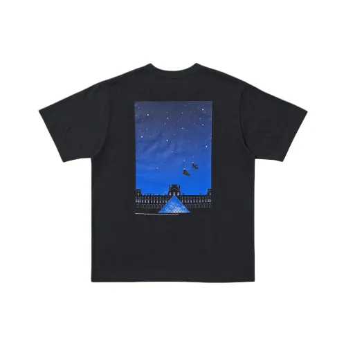 UNIQLO x Doraemon X Louvre Collaboration SS25 T-Shirt Unisex Black