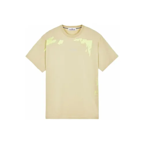 STONE ISLAND SS24 T Рубашка Мужская Желтая
