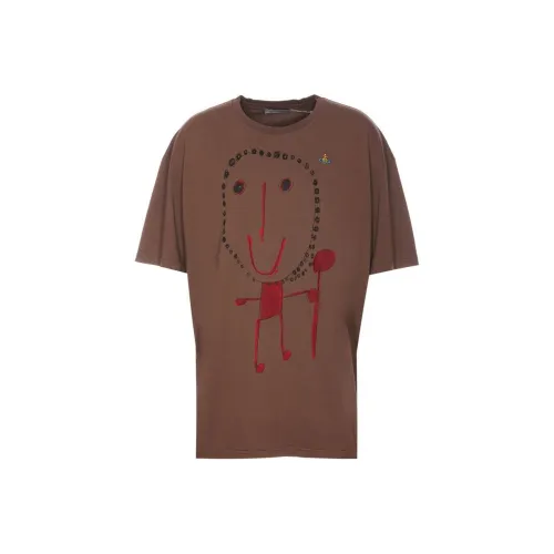 Vivienne Westwood Коричневые Мужские T-рубашки