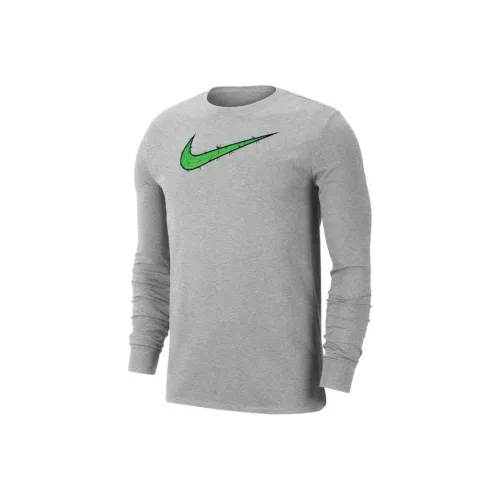 nike Dri Fit Prickly Груша T Рубашка Мужская Серого цвета