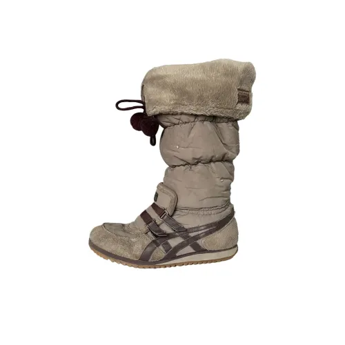 Asics x Onitsuka Tiger Тепловые Снаряженные Crew Сноубутсы Женские Коричневые