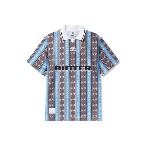Umbro совместный бренд Синий Коричневый Мужская T-рубашка