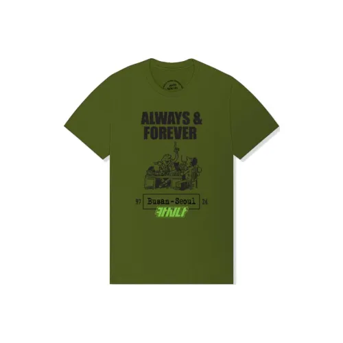 ANTI SOCIAL SOCIAL CLUB Kasina Collaboration Коллаборация Зеленая Унисекс Рубашка T