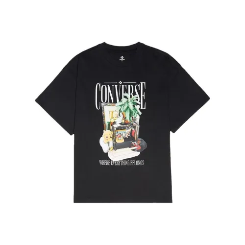 Конверс Черная Унисекс Футболка