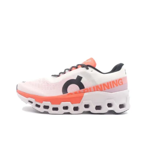 On Cloudmonster 2 Беговые кроссовки Низкий топ Белый Оранжевый Черный Мужской