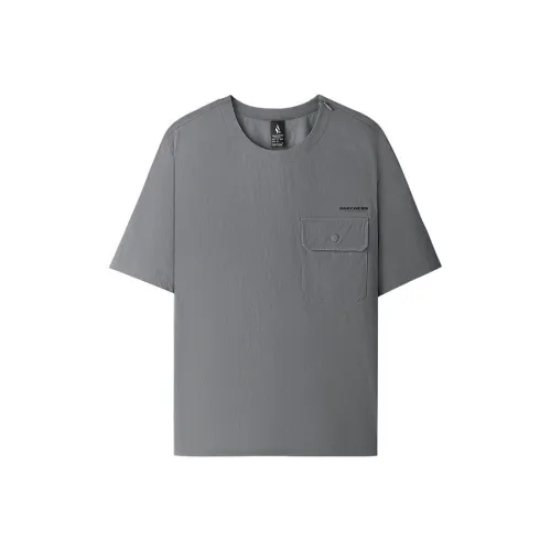 Skechers SKECHLUXE SS25 T-Shirt Мужской Iron Gate Серый