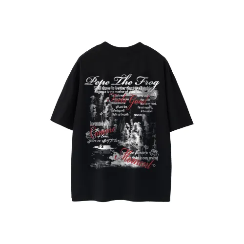 Pepe the Frog Короткий рукав T-рубашки Унисекс