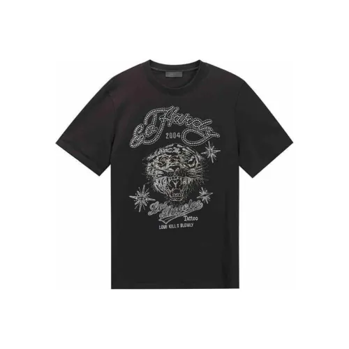 Ed Hardy Черные Мужские T-Рубашки