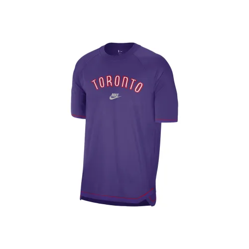 nike Dri Fit NBA Toronto Raptors Hardwood CLASSICS T Рубашка Мужская Фиолетовая