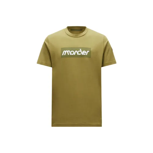Moncler Зеленый Мужской T-Рубашки