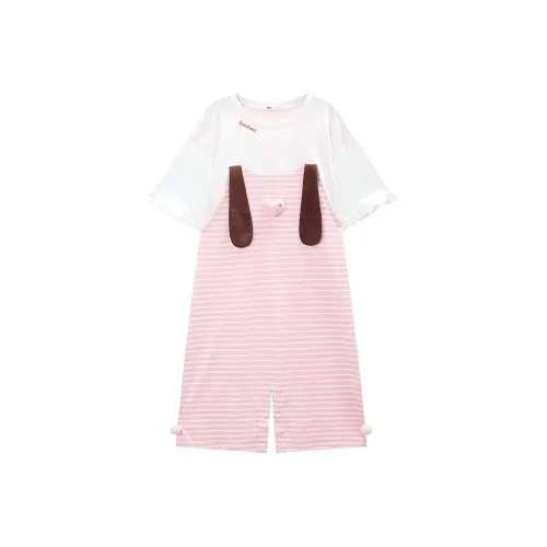 YSO Домашние комбинезоны женские персиково-красного цвета