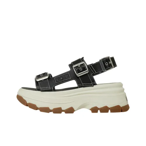 Конверс All Star Trekwave One Ремешок Сандалии Средний Каблук 3-5 см Женские Черные