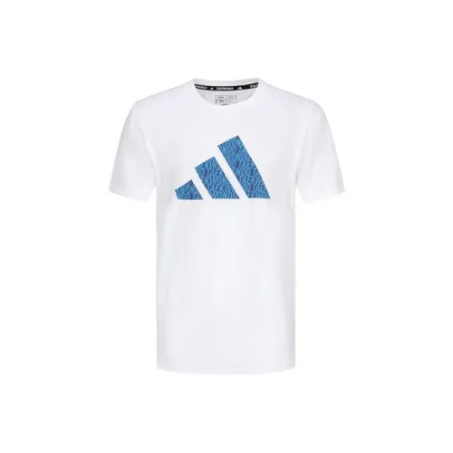 Adidas T-Shirt Унисекс Белый Синий