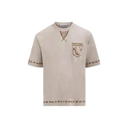 TRUE RELIGION SS24 T Рубашка Унисекс Абрикос