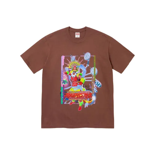 Supreme SS24 Весна T Рубашка Коллекция WEEK9 ELECTROMAGNETIC Tee T Рубашка Унисекс