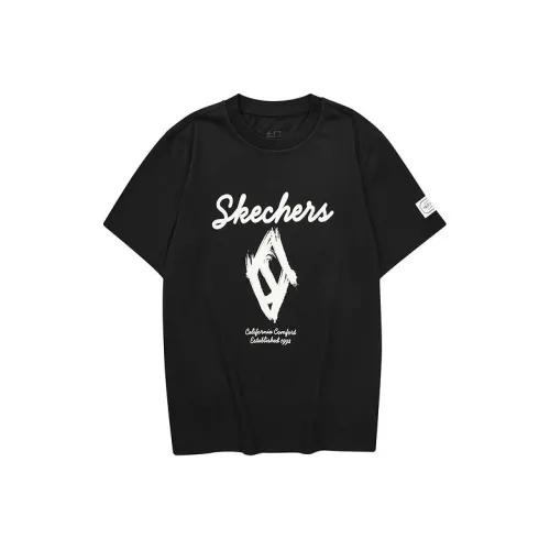 Skechers T-Shirt Унисекс Угольный Черный