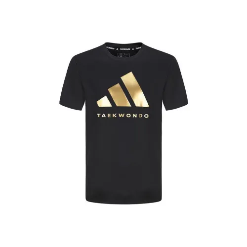 Adidas T-Shirt Unisex Black Gold
