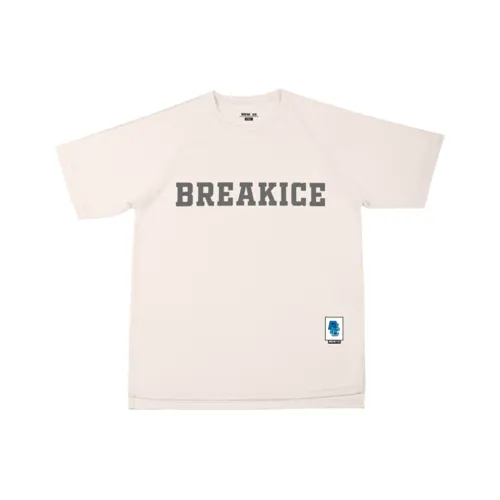 BKCXZICE T-рубашка быстросохнущая дышащая для бега свободный крой круглый вырез топ мужской