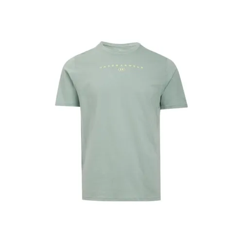 Under Armour Stacked SS25 T-Shirt Мужская Лаймово-зеленый