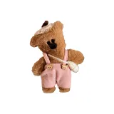 Розовый комбинезон в стиле медвежонка