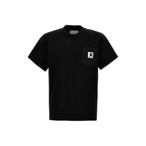 Sacai совместная черная мужская футболка