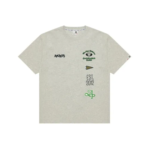 Aape SS25 T Рубашка Мужская Белая Серая