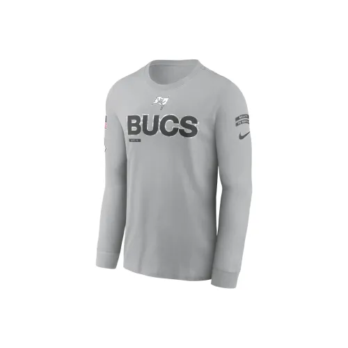 nike NFL FW24 Tampa Bay Buccaneers Salute To Service Талисман Edge Legend T Рубашка Мужская Планшет Серебряный