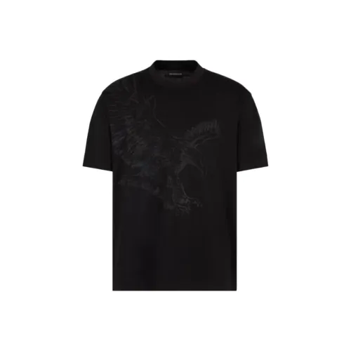 ARMANI JEANS Черные Мужские T-рубашки