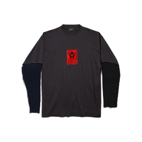 Balenciaga T-Shirt Loose Fit Men's Black