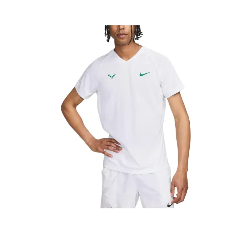 nike Реглан рукав T-рубашка Мужская Белая