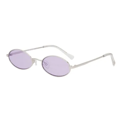 Le Specs Металл OVAL SUNGLASSES Женские Серебряный