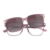 96011 P1-Прозрачный Пыльно-розовый + Прозрачный Пыльно-розовый