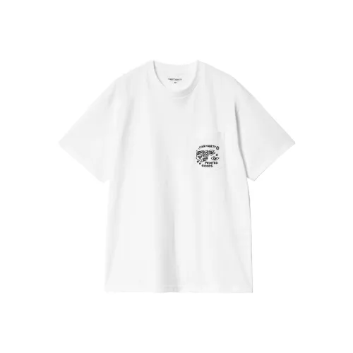 Carhartt WIP FW24 S S Fragments Карман T Рубашка T Рубашка Унисекс Белый