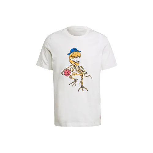 Adidas Originals 5 Dino T Рубашка Японская версия Мужская Белая